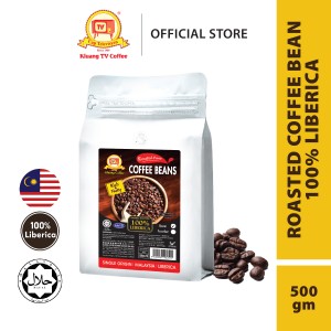 Kluang TV Coffee Liberica Roasted Coffee Bean (500gm)